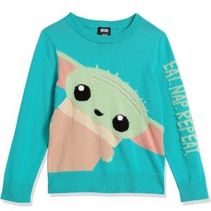 Disney Star Wars Grogu baby yoda pullover crew sweater size 4T The Child
